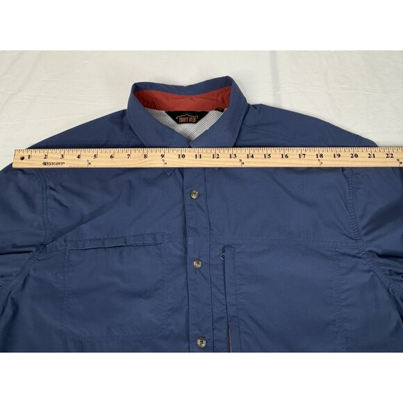 Lot of 3 Orvis Trout Bum Lightweight Fishing Shirts Men’s Large Blue Grey Rust - Picture 15 of 16